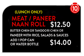 Meat Paneer Naan Roll